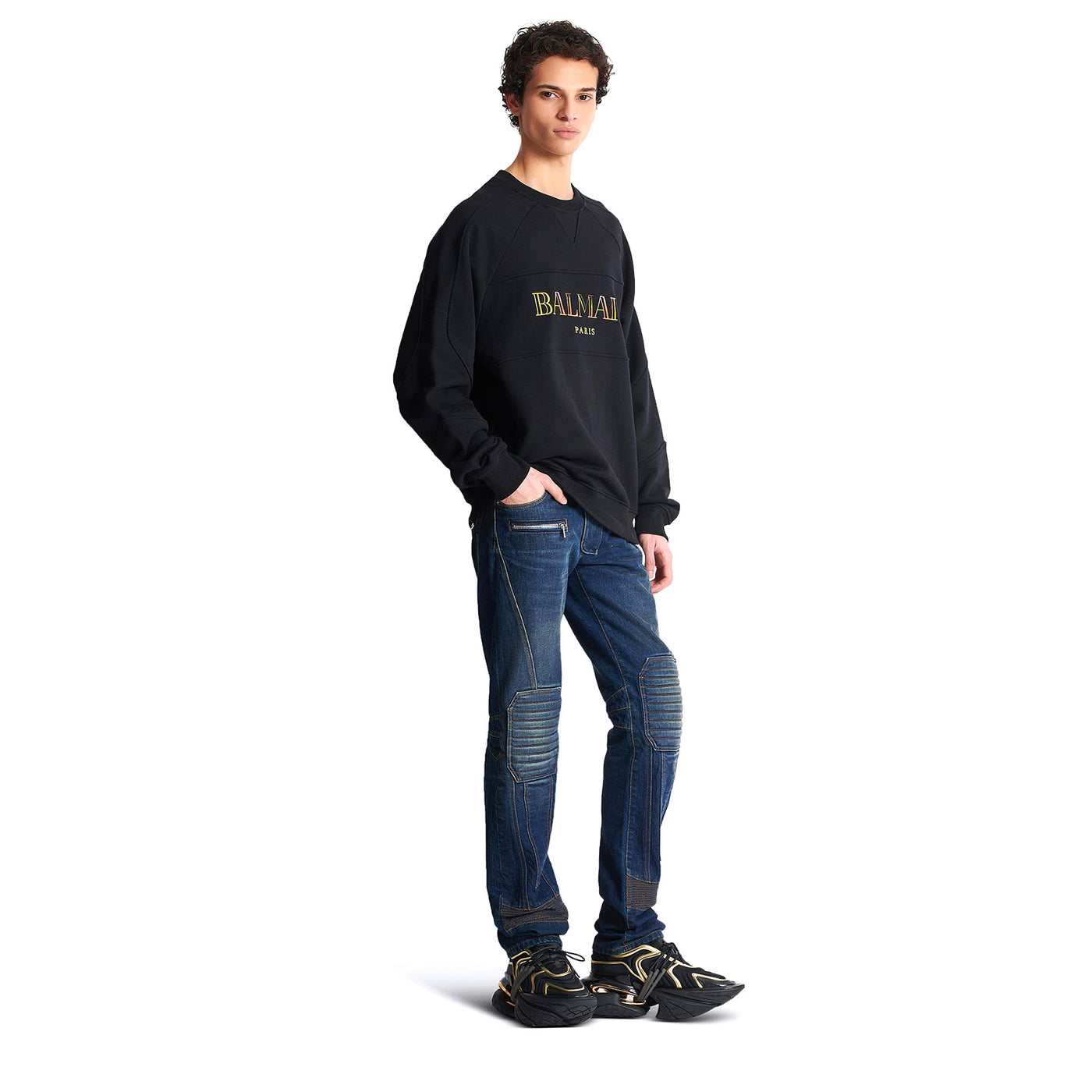 Vintage Balmain Embroidered Oversized Sweatshirt