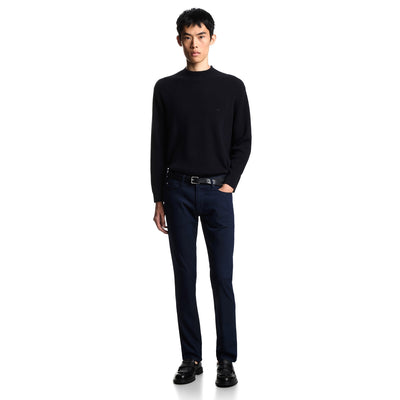 J06 Slim-Fit, Micro Polka-Dot Denim Jeans