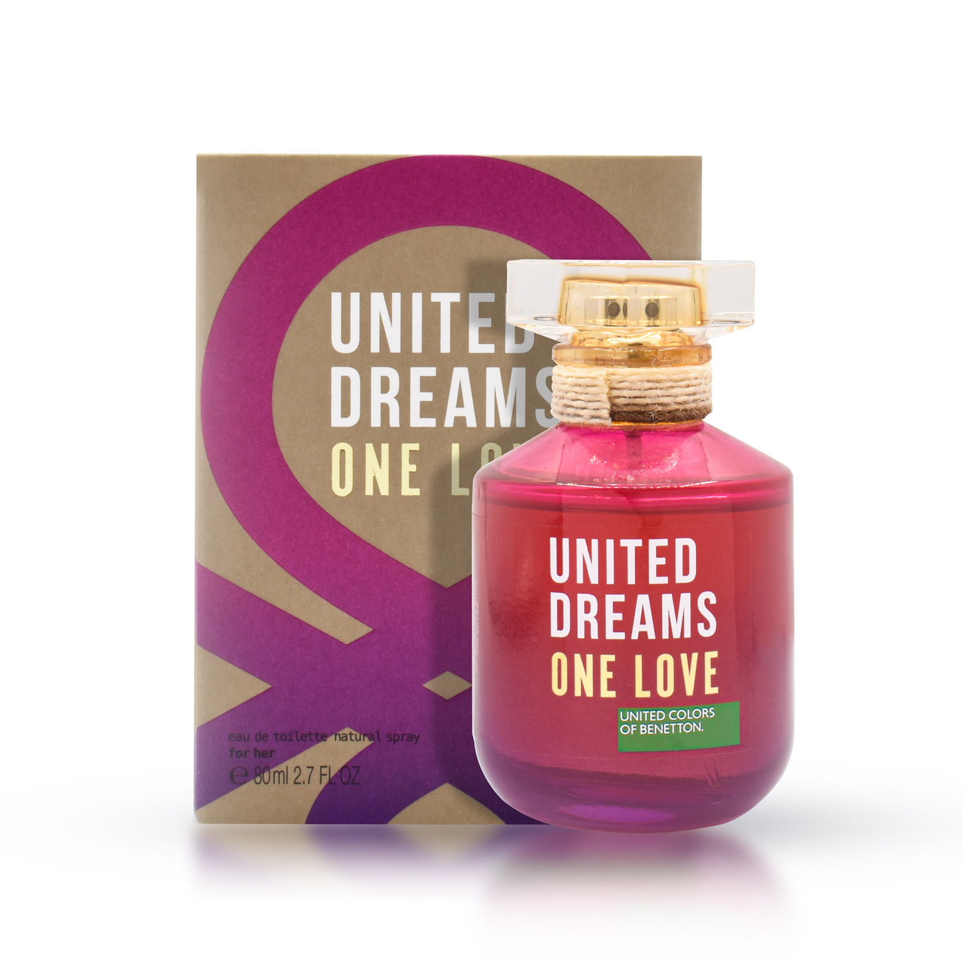 BENETTON ONE LOVE WOMEN PINK EDT 80ML