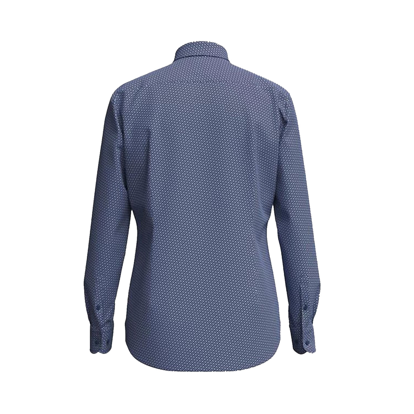 Slim-Fit Shirt In Geometric-Print Performance-Stretch Fabric
