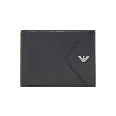 Nappa Leather Bifold Wallet With Geometric Detail