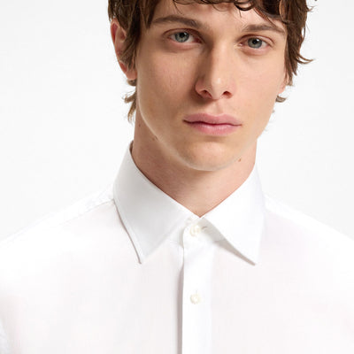 Slim-Fit Shirt In Easy-Iron Cotton Poplin