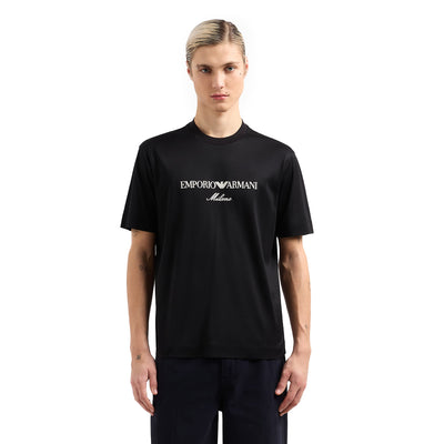 Jersey-Lyocell Blend T-Shirt With Asv Logo Embroidery
