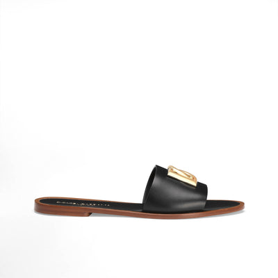 Dg Flat Slippers In Calfskin