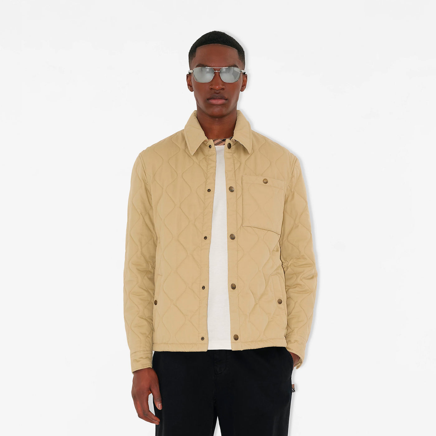 Burberry Quilted Gabardine Overshirt