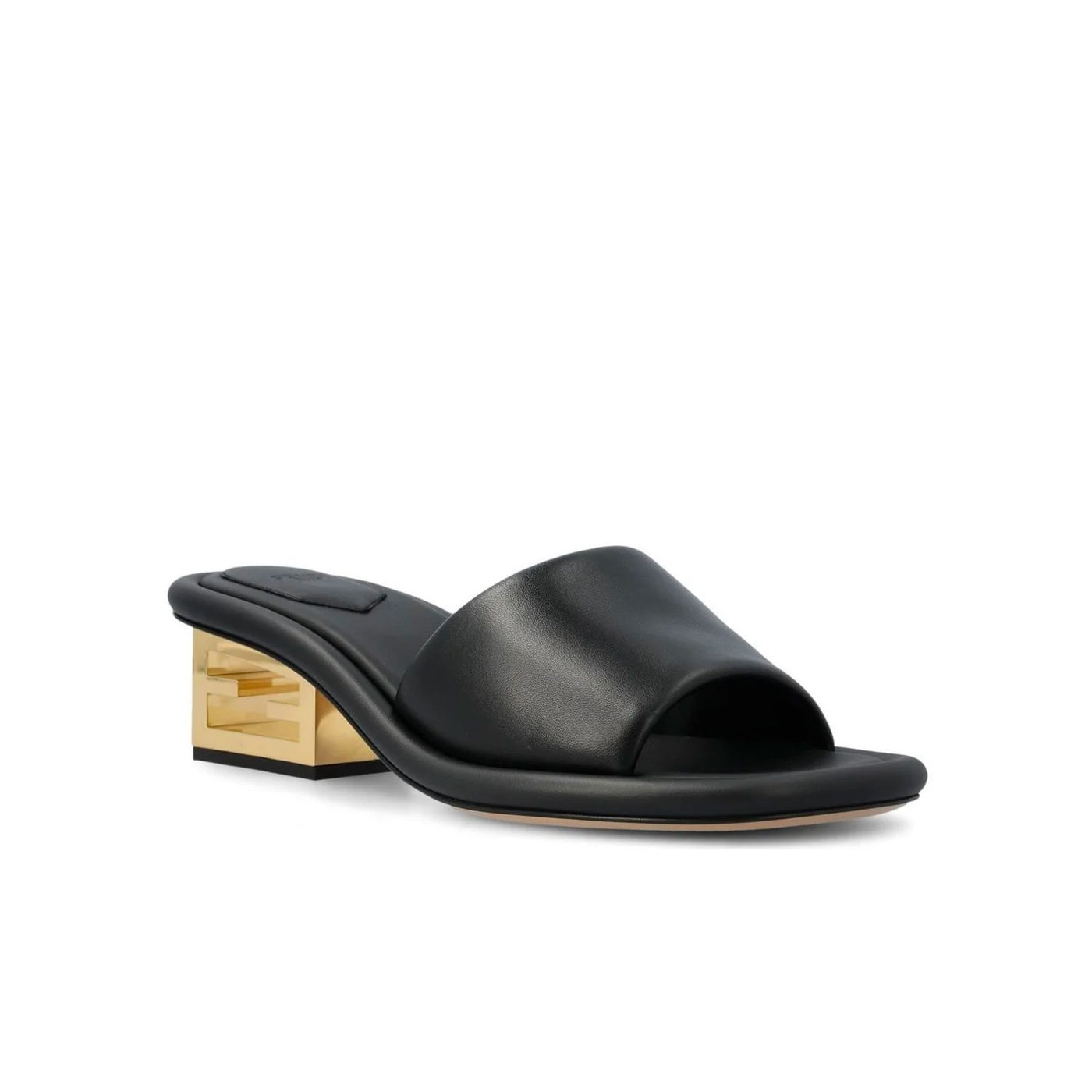 Fendi Ff Baguette Motif Wide-Band Slides