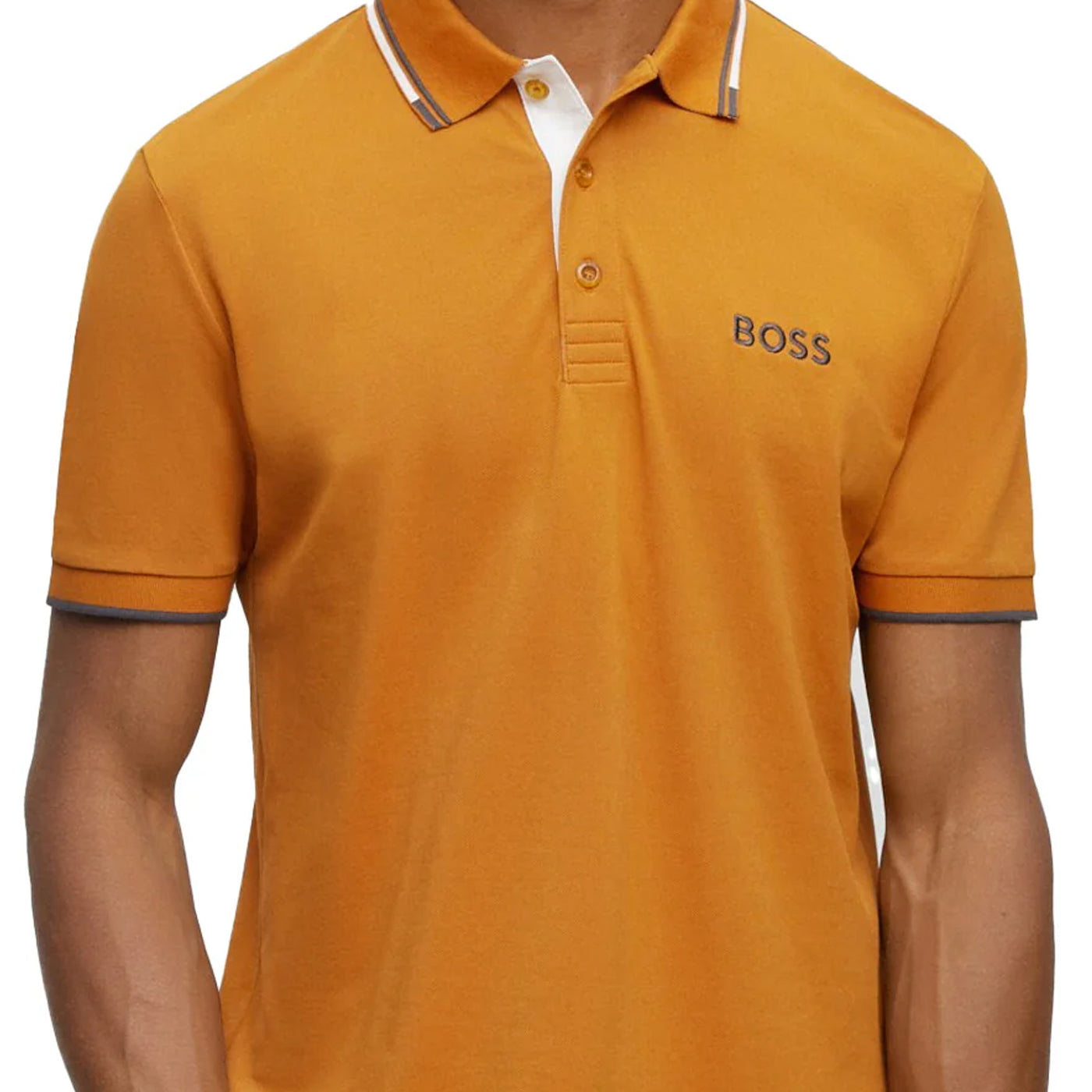 Cotton-Blend Polo Shirt With Contrast Logos