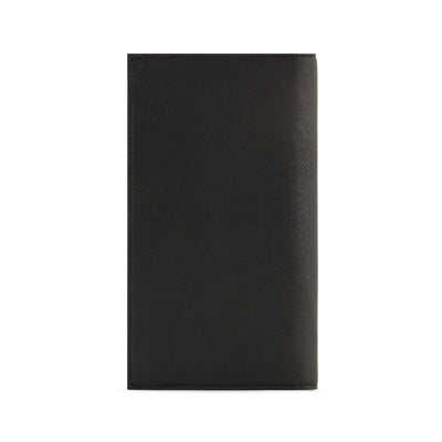 Yen Wallet In Regenerated Saffiano Leather With Asv Eagle Plaque