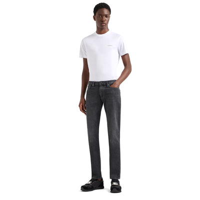 J06 Slim-Fit, Twill-Melange Jeans In 10 Oz Comfort Denim