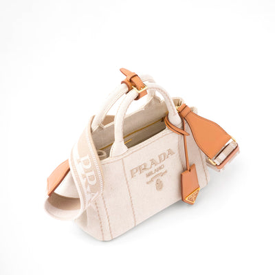 Mini Linen Blend Handbag