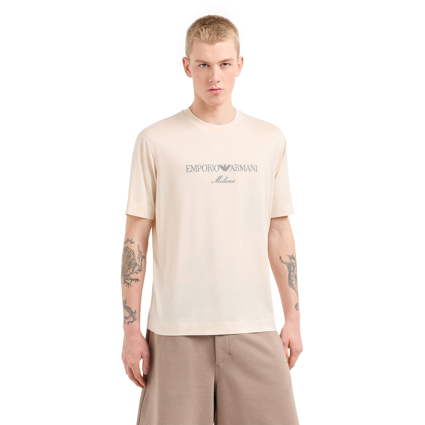 Jersey-Lyocell Blend T-Shirt With Asv Logo Embroidery