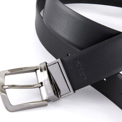 Reversible Leather Belt With All-Over Monogram