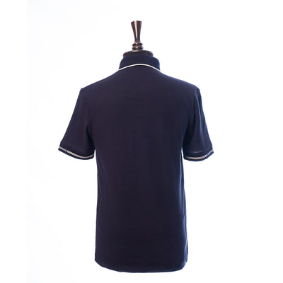 Piqué Polo Shirt With Piped Cuff