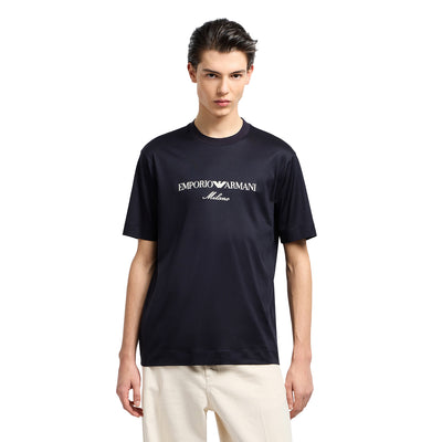 Jersey-Lyocell Blend T-Shirt With Asv Logo Embroidery
