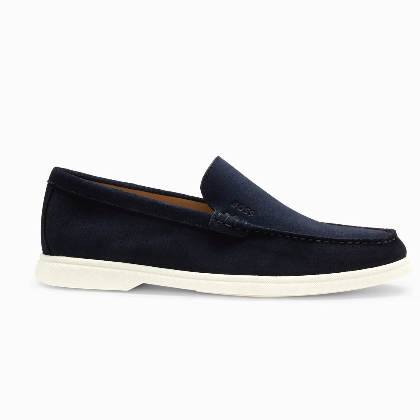 Suede Loafers With Contrast Outsole