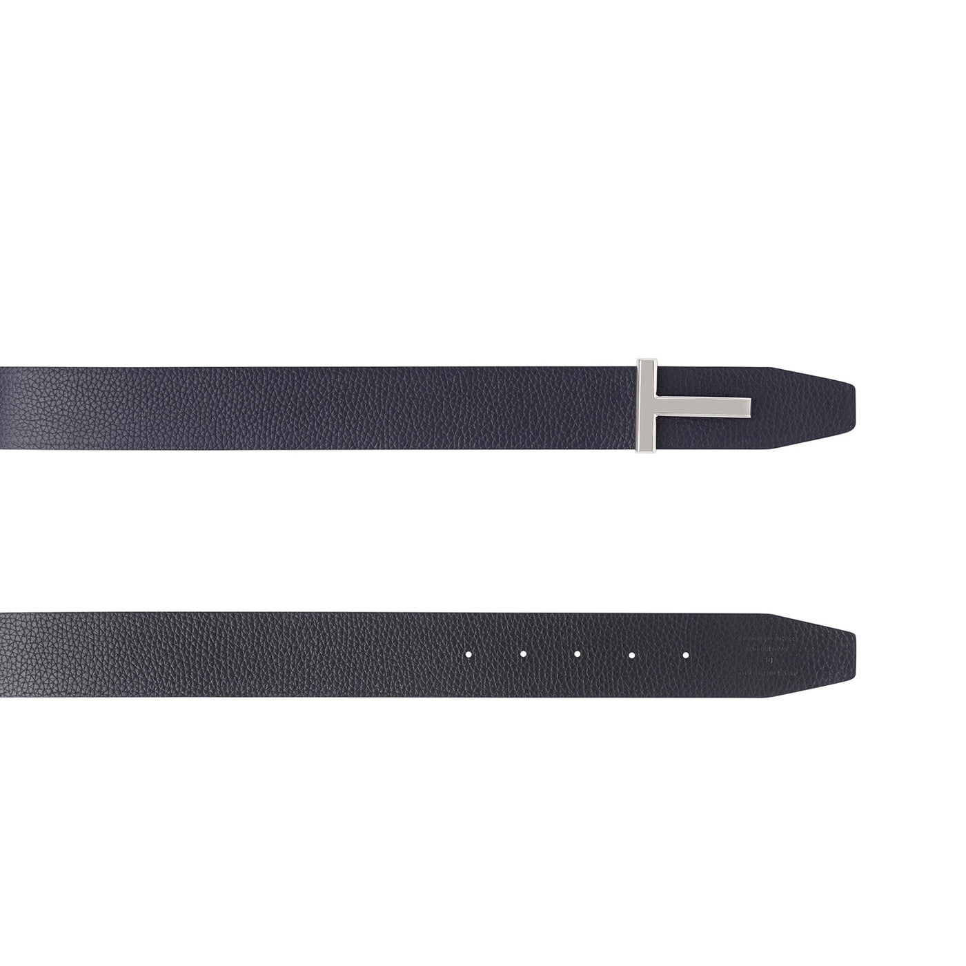 Grain Leather T Icon Belt