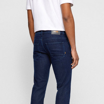 Slim-Fit Jeans In Blue Comfort-Stretch Denim