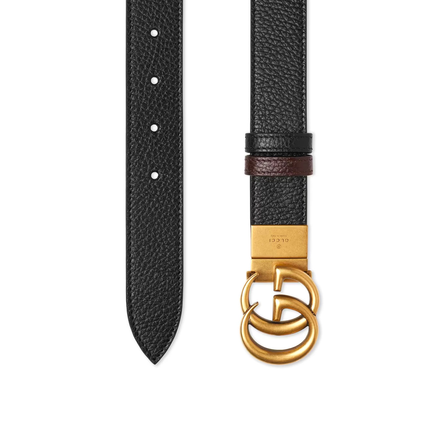Gucci Gg Marmont Reversible Thin Belt