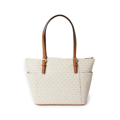 Jet Set Logo Top-Zip Tote Bag
