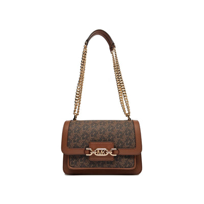 Heather Large Empire Signature Logo Shoulder Bag