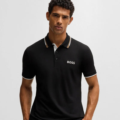 Cotton-Blend Polo Shirt With Contrast Logos