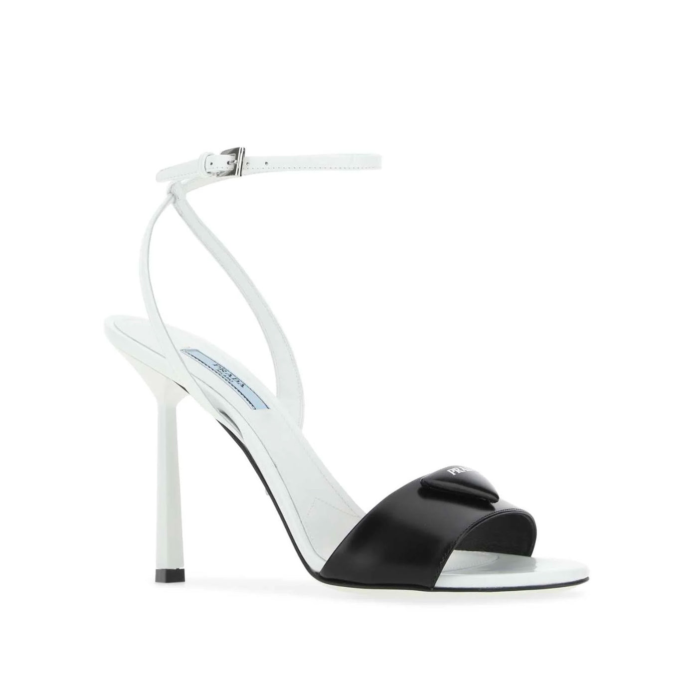 Prada Logo Detailed Ankle Strap Sandals