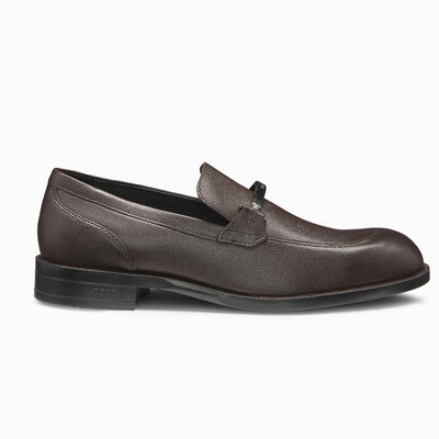 Printed-Leather Loafers With Branded Hardware Trim