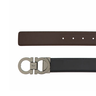 Reversible And Adjustable Gancini Belt
