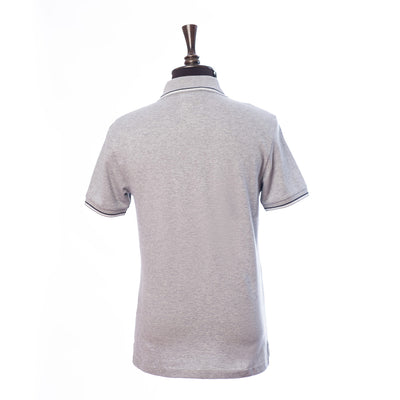 Stretch Piqué Polo Shirt With Micro Eagle Embroidery