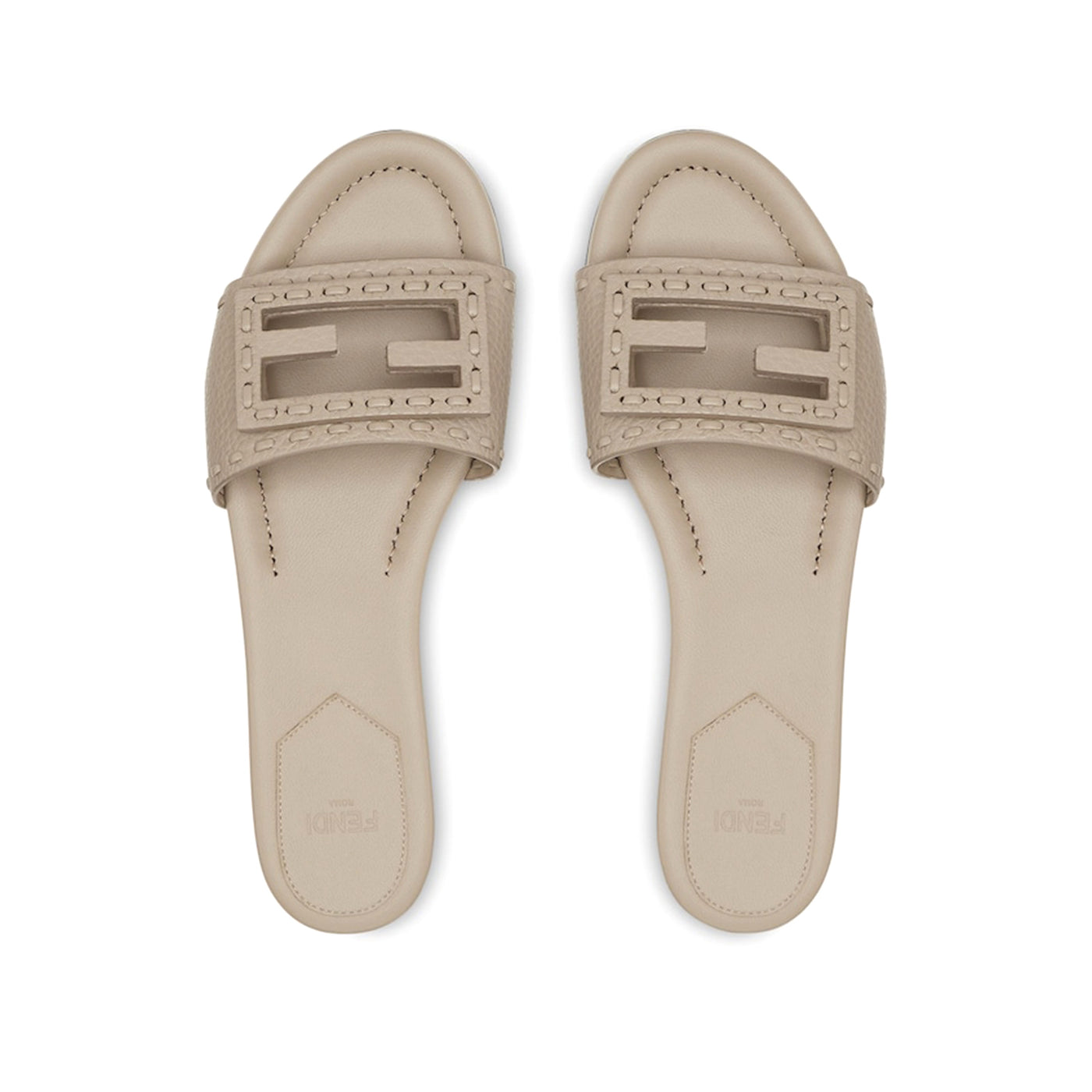 Baguette Leather Slides