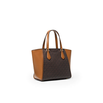 Taryn Small Signature Logo And Leather Convertible Crossbody Bag