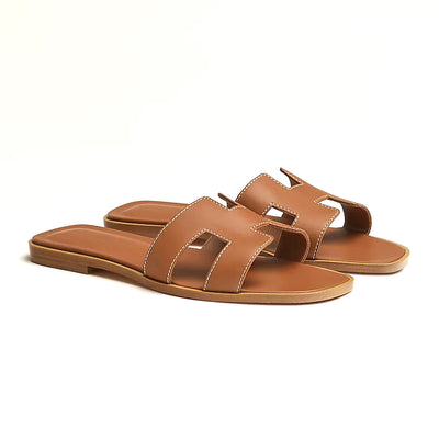 HERMES ORAAN LADIES SANDALS GOLD