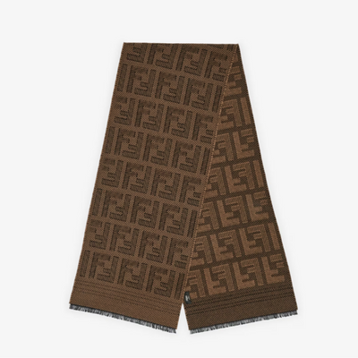 FXS124APW4 F13D6 TABACO FENDI MEN SCARVE