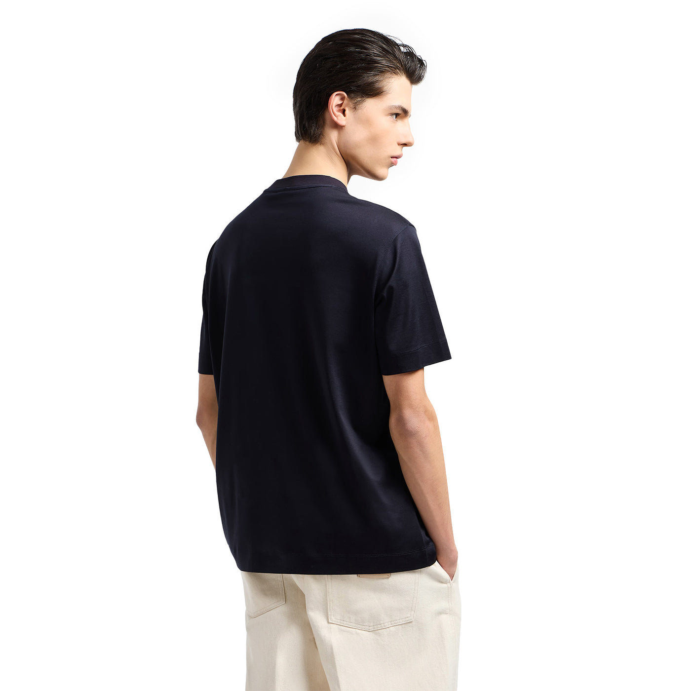 Jersey-Lyocell Blend T-Shirt With Asv Logo Embroidery