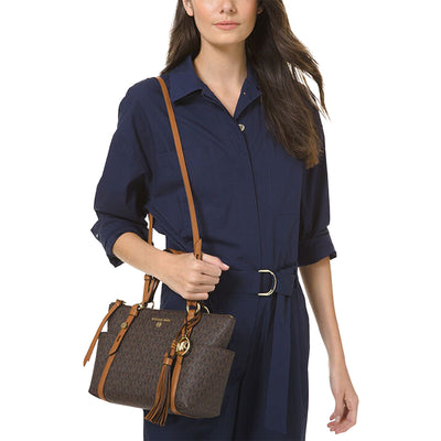 Sullivan Small Logo Top-Zip Tote Bag