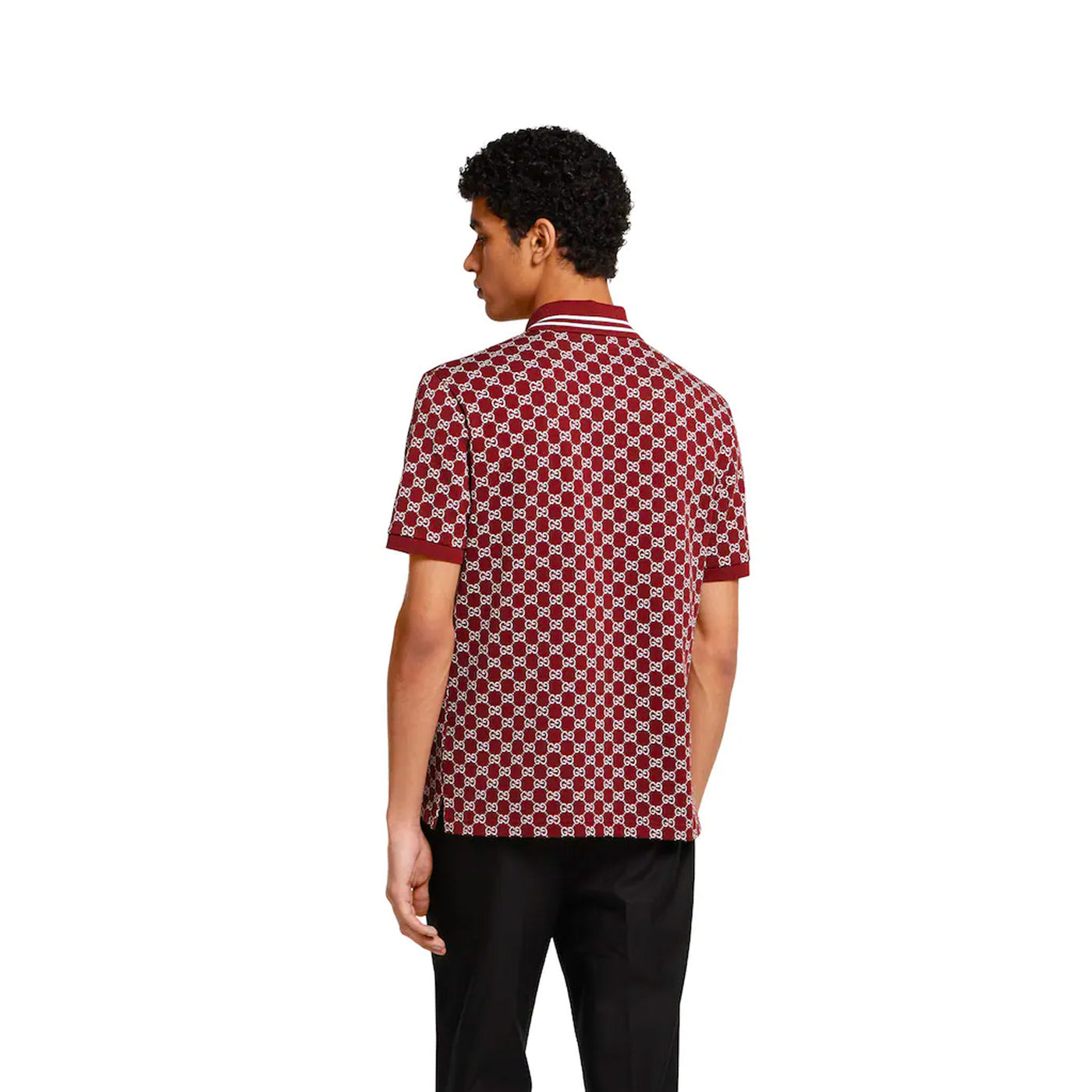 Gucci Gg Cotton Piquet Jacquard Polo Shirt