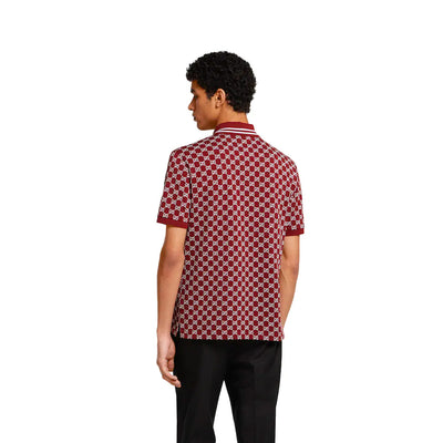 Gucci Gg Cotton Piquet Jacquard Polo Shirt