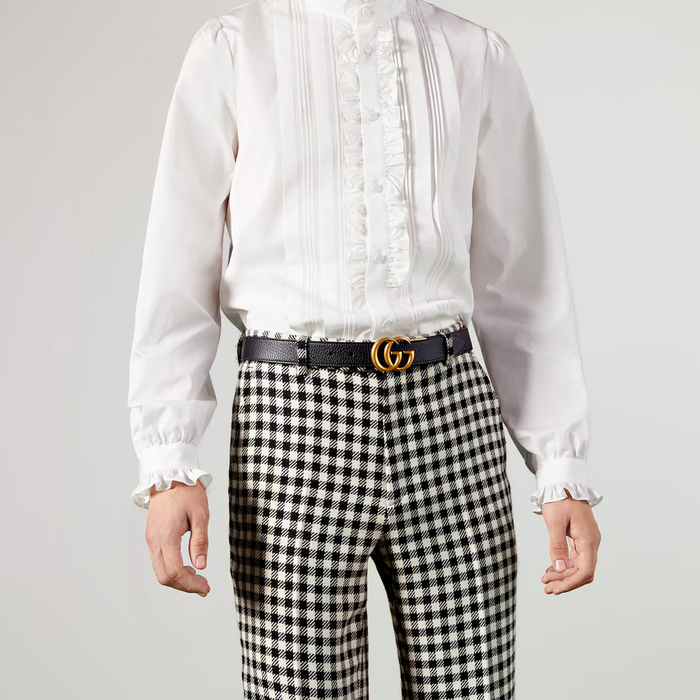 Gucci Gg Marmont Reversible Thin Belt