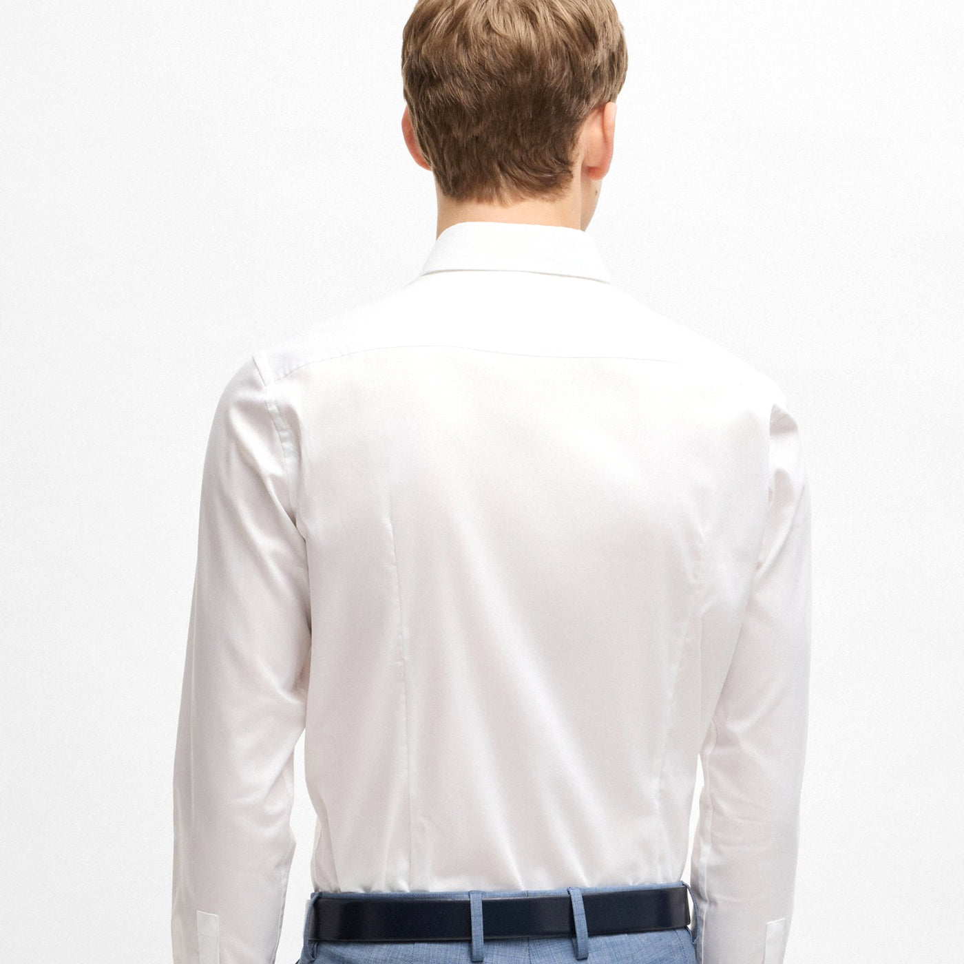 Slim-Fit Shirt In Easy-Iron Cotton Poplin