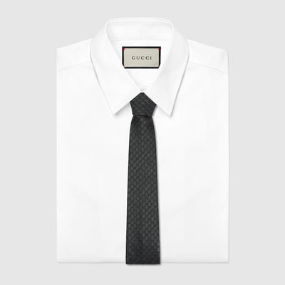 765058 4E652 1000 BLACK GUCCI MEN TIE