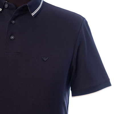 Piqué Polo Shirt With Piped Side