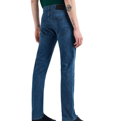 J45 Regular-Fit, Worn-Wash 8 Oz Denim Jeans