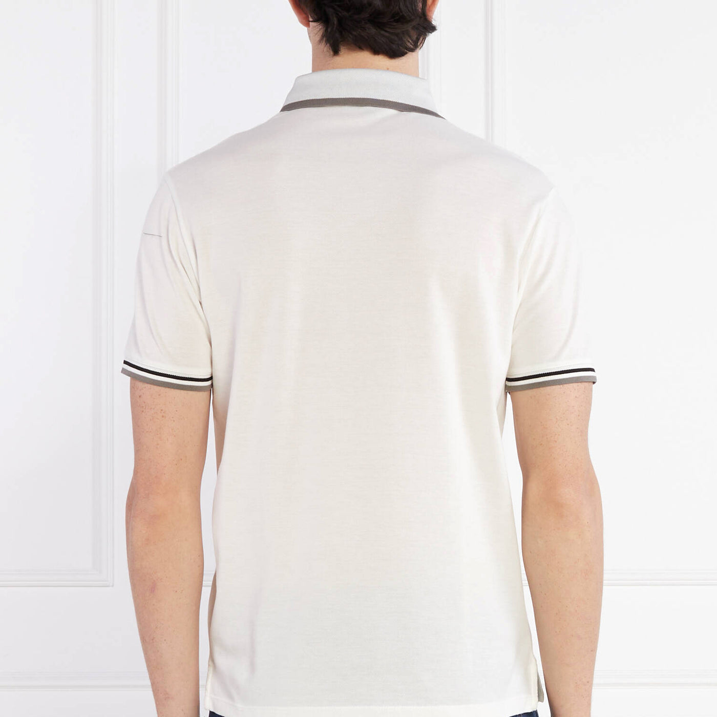 Mercerised Piqué Polo-Blue