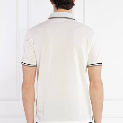 Mercerised Piqué Polo-Blue