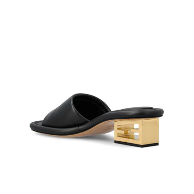 Fendi Ff Baguette Motif Wide-Band Slides