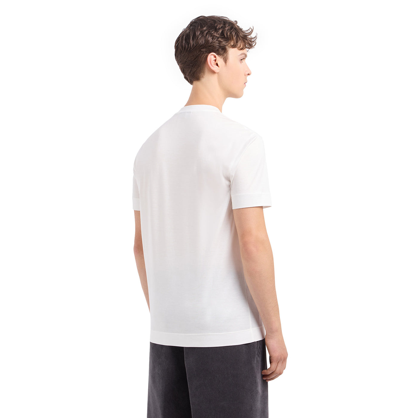 Lyocell-Blend Jersey T-Shirt With Oversized Ea Logo