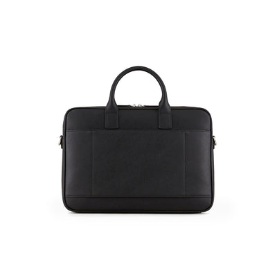 Asv Regenerated Saffiano Leather Business Bag With Eagle Plate