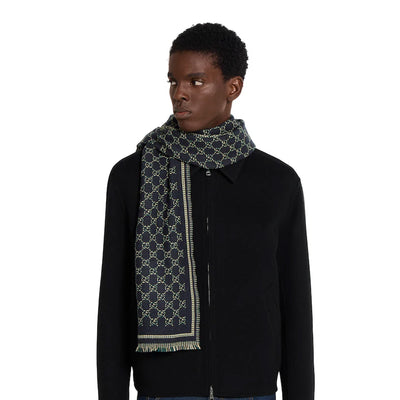 Gucci Gg Wool Jacquard Scarf