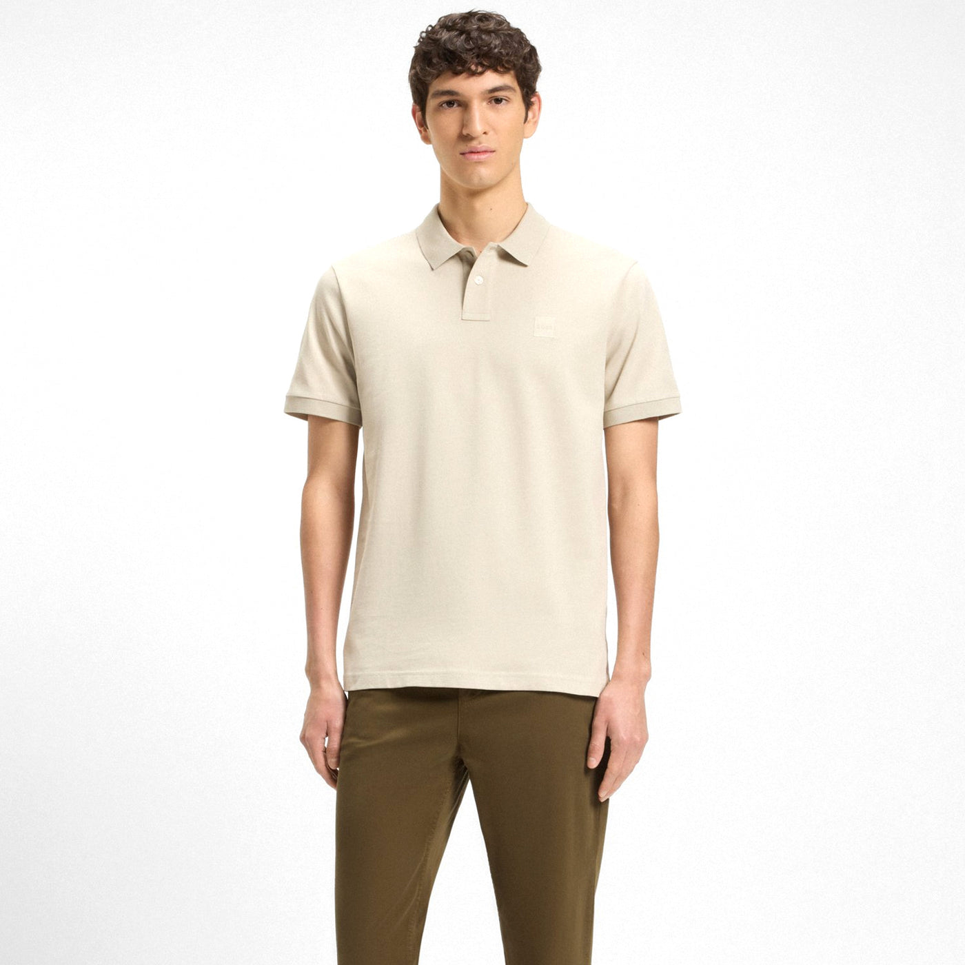 Tapered-Fit Chinos In Stretch-Cotton Satin