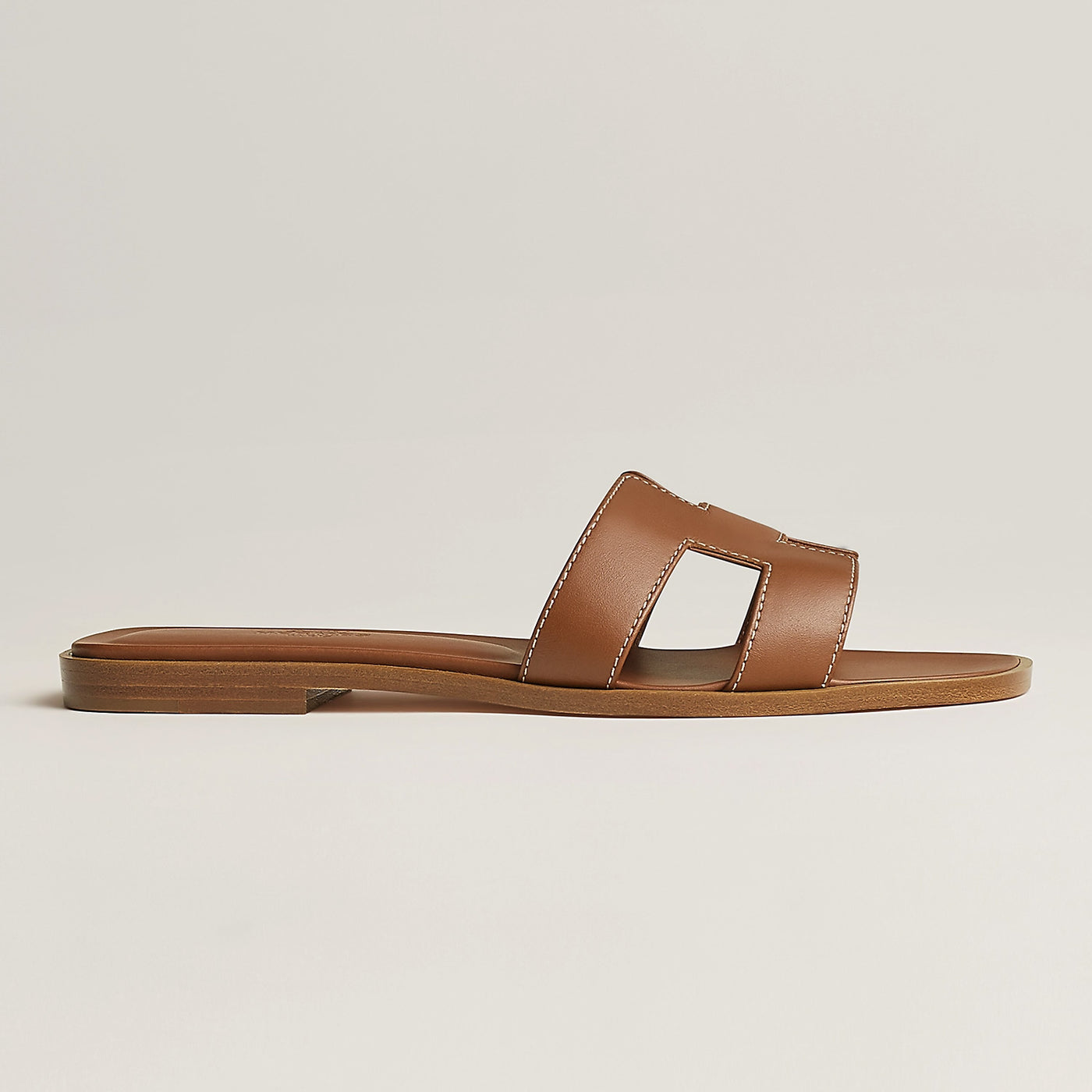 HERMES ORAAN LADIES SANDALS TAN